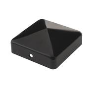 Chapeau pyramide pour poteau bois - Finition Noire - Cabochon 70 mm - SIMPSON - CABOCHON70PB