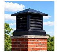 Chapeau Tuyau Poêle Installation Facile Chapeau Toit Cône Universel | Chapeaux Cheminée Couvercle pour Villa Anti-Oiseaux pour Poêles Bois et Toits(30x30cm/11.81x11.81in)