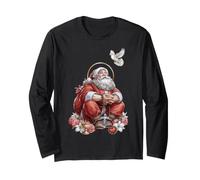 Chapelet Père Noël Noël Coquette Croix chrétienne Manche Longue