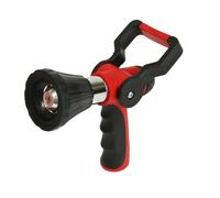 Chapin International Chapin 4699 : Canon à eau pompier, poignée ergonomique et raccord de tuyau fileté, buse tournante réglable, levier marche/arrêt, rouge/noir