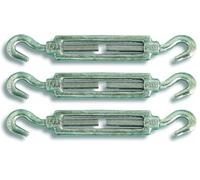 Chapuis 350/8Z Tendeur 2 crochets acier zingue 130 kg pour Câble D 9 mm, Gris (Lot de 3)