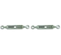Chapuis 360/10Z Tendeur 2 yeux acier zingue 350 kg pour Câble D 10 mm, Gris (Lot de 2)