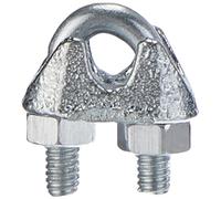Chapuis BAR9 Lot de 30 Serre-câbles étrier acier zingue pour Câble D 3/4 mm