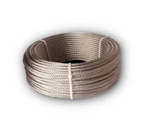 Chapuis - Câble de Traction Non Gainé - Acier Dur Galvanisé - Charge de Travail Indicative 187 kg - Diamètre 4 mm - Longueur 100 m - Levage et Remorquage