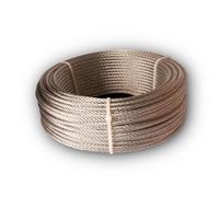 Chapuis - Câble de Traction Non Gainé - Acier Dur Galvanisé - Charge de Travail Indicative 392 kg - Diamètre 6 mm - Longueur 50 m - Levage et Remorquage