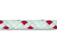 Chapuis EPO12 Ecoute Polypropylène Tresse Polypropylène Discontinue Âme Parallèle 820 kg Diamètre 12 mm bobine de 50 m Blanc/Rouge Blanc/Fil Rouge