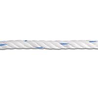 Chapuis FB20 Bobine de Corde en Polypropylène Torsadée 5,6 T Ø 20 mm x 70 m Blanc/Bleu