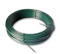 Chapuis - Fil de Tension - Acier Plastifié - Utilisation en Extérieur - Diamètre Extérieur 2,7 mm - Longueur 50 m - pour Grillages et Brise-Vues - Vert