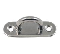 Platine à il - L : 45 mm - l : 15 mm - D12 mm - ép.5 mm - acier inoxydable