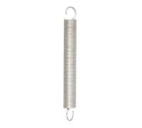 Chapuis, Set de 1 Pièce de Ressort de Tension avec Crochets, Ressort en Acier Galvanisé, Ressort à Double Crochet, Ressort de Traction Spirale, Ø fil 2 mm - Longueur 140 mm