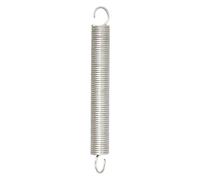 Chapuis, Set de 2 Pièces de Ressorts de Tension avec Crochets Ressorts en Acier Galvanisé, Ressorts à Double Crochet, Ressorts de Traction Spirale, Ø fil 1 mm - Longueur 75 mm