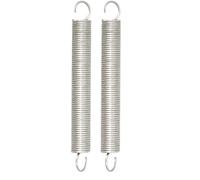 Chapuis, Set de 2 Pièces de Ressorts de Tension avec Crochets Ressorts en Acier Galvanisé, Ressorts à Double Crochet, Ressorts de Traction Spirale, Ø fil 1 mm - Longueur 75 mm (Lot de 2)