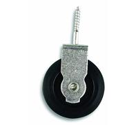 Chapuis VPOV1 Poulie à visser acier zingue 20 kg galet D 40 mm pour Corde D 6 mm