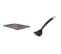 Char-Broil 140 515 - Plaque de cuisson en fonte pour brûleur latéral (plancha). & 140 533-2-in-1 "Cool-Clean" brosse de nettoyage premium