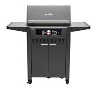 Char-Broil Barbecue à Gaz Connecté EVOLVE Gas avec Contrôle via l’appli | Température de 90 à 370 °C, 2 sondes incluses, Fonction de nettoyage, 4 brûleurs en acier inox, Grilles en fonte revêtues