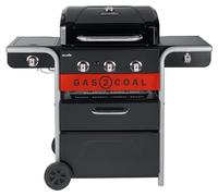 Char-Broil Gas2Coal 2.0 3B Grill Chariot Charbon + gaz naturel Noir, Acier inoxydable, Rouge 13600 W