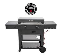 Char-Broil VersaTile Plaque à gaz 3-en-1 pour rôtir, griller et faire des pizzas