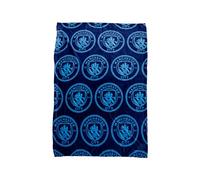 Character World Couverture Polaire Officielle Manchester City FC | Super Douce, Motif écusson de Football | Chaude et Super Douce au Toucher | Parfaite pour la Maison, la Chambre, Les soirées Pyjama