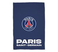Character World Couverture Polaire sous Licence Officielle du Paris Saint-Germain | Polaire Ultra-Douce et Chaude avec Doublure en Sherpa | Motif Tackle Bleu | Idéale pour la Maison et Le Camping