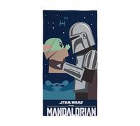 Character World Disney Serviette Officielle Mandalorian Star Wars | Toucher Super Doux, Motif I've Been Looking for You | Parfait pour la Maison, Le Bain, la Plage et la Piscine, 140 x 70 cm