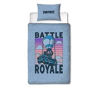 Character World Fortnite Parure de lit Officielle pour Enfant Motif Battle Royale réversible 2 côtés avec taie d'oreiller Assortie | Polycoton