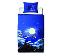 Character World - Housse de couette en polycoton double face - Motif Peter Pan - avec taie d'oreiller assortie