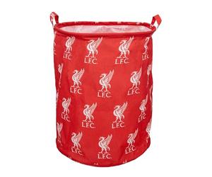 Character World Panier de rangement officiel Liverpool FC | Design Strike, panier à linge coffre à jouets | Organiseur pour chambre d'enfant, salle de jeux | 48 cm x 40 cm