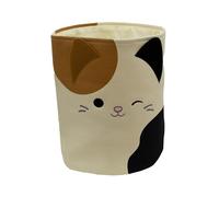 Character World Squishmallows Panier de rangement officiel | Motif chat cam, panier à linge | Organisateur pour chambre d'enfant, salle de jeux | 38 x 31 x 31 cm en toile de coton