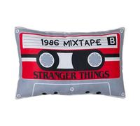 Character World Stranger Things Coussin réversible Super Doux Motif Cassette Idéal pour Chambre à Coucher, canapé ou lit 25 x 40 cm