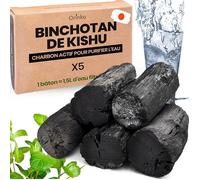 ® Charbon Actif Eau Binchotan Bio x5 u2013 Filtration Naturelle Puissante Jusqu' à 2 5L/Bâton u2013 Chêne Multi FILTRE A CHARBON