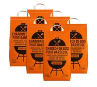Charbon de Bois Écologique 2,5, 5 ou 10 kg - 100% Naturel, Allumage Rapide, Faible Taux de Fumée - Idéal Barbecue, Grill, Plancha - Fabriqué en Europe - Sac Kraft avec Poignée (15 kg)