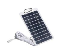 Charger Du Panneau Solaire | Panneau Solaire 2W 5V Pour Sonnette À Anneau | Chargeur Solaire Des Appareils Électriques USB, Panneau De Charge Solaire À Porte À Porte Réglable Pour Les Réverbères De Té