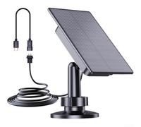 Chargeur 2W pour Ring Spotlight Cam Pro Chargeur 2W pour Ring | Monocristallin haute efficacité, conversion rapide, pour idéal zones ensoleillées, réduit changements batteries
