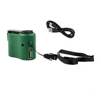 Chargeur à manivelle USB - Générateur portable avec câble de données - 5,5 V - Source d'alimentation de secours pour téléphone portable et appareils numériques - Pour le camping, les voyages, le