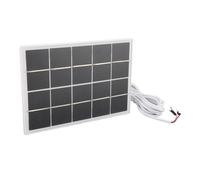 Chargeur à panneau solaire de 3 W pour sonnette vidéo et caméras de sécurité montage mural blanc