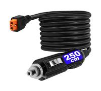 Chargeur allume-cigare sur XT60i - 12 V - 24 V - Câble de 250 cm - Pour Powerstation EcoFlow Delta River EB55 et plus