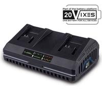 Chargeur Batterie Double, 4.5A 20V, Scheppach IXES, Pour Batterie Universelle Scheppach 20V IXES
