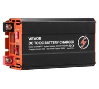 Chargeur CC-CC avec MPPT, 350 W, chargeur de batterie intégré de 30 A, double entrée (panneau solaire/alternateur), charge intelligente en plusieurs étapes pour batteries LiFePO₄ et au plomb, pour cam