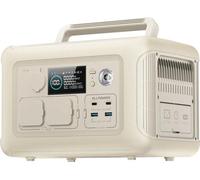 Chargeur - Chargeurs - Générateur électrique - R600 - Chargeur 299 Wh 600 W - avec prises CA, batterie LiFePO4 - pour la maison, les tentes, l'extérieur, les camping-cars et le camping - Blanc