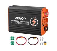 VEVOR Chargeur DC-DC avec MPPT 650 W 50 A Chargeur de Batterie DC-DC 12 V/24 V-12 V/24 V Double Entrée Panneau Solaire/Alternateur pour Camping-car Voiture Bateau, Compatible avec LiFePO4 Plomb-acide
