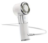 Chargeur de 6000 mAh et ventilateur avec 100 vitesses de ventilation et câble intégré - conception pliable et suspendable à double fonction, idéale pour la maison, l'école et l'extérieur - cadeau surp