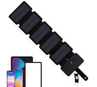 Chargeur de batterie à énergie solaire,Panneau solaire étanche pour charger les appareils | Chargeur de téléphone USB pliable,Convient pour Camping Maison Extérieur Voiture Randonnée Explorateur