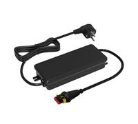 Chargeur de batterie de rechange pour robot tondeuse à gazon 28 V | Compatible avec Husqvarna Automower 320, 320 Nera, 310E Nera, 410XE Nera. Chargeur étanche noir