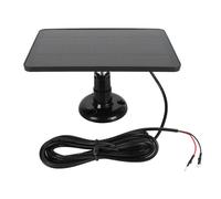 Chargeur de Caméra à Panneau Solaire, Chargeur de Panneau Solaire pour Sonnette Vidéo 5 V 6 V 10 W, Support Réglable à 360 Degrés, Câble de Charge de 9,8 Pieds, pour Sonnette