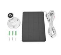 Chargeur de Caméra Solaire, Câble de Charge de 9,8 Pieds 10W, Support Réglable à 360 ° pour Sonnette Vidéo, Chargeur de Panneau Solaire IP66 étanche pour Sonnette Vidéo 2