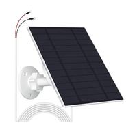 Chargeur de Panneau Solaire 10 W pour Caméra Nest/Eufy Doorbell 2K, Ring Video Doorbell 2, Video Doorbell 3+, Doorbell 3/4 Plus, avec Support Réglable à 360°, étanche IP66