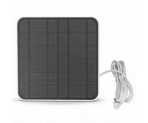 Chargeur de Panneau Solaire 12 W pour Caméra Annulaire, Panneau Solaire Mural Réglable étanche IP65 avec Support Rotatif à 360 °, Câble de 9,8 Pieds, pour Caméra de Projecteur