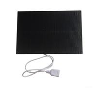 Chargeur de panneau solaire 3 W 5 V USB charge directe léger en silicone de qualité A pour extérieur voyage ventilateur torche 116 x 170 mm
