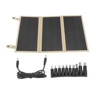 Chargeur de Panneau Solaire 30 W 18 V Portable Pliable Charge Rapide Compact léger Chargeur Solaire de Camping en Plein air pour Smartphones tablettes Ordinateurs Portables Tissu (Kaki)