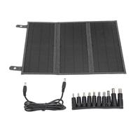 Chargeur de Panneau Solaire 30 W 18 V Portable Pliable Charge Rapide Compatible avec Smartphones tablettes Ordinateurs Portables Camping en Plein air randonnée Tissu en Silicone (Grise)
